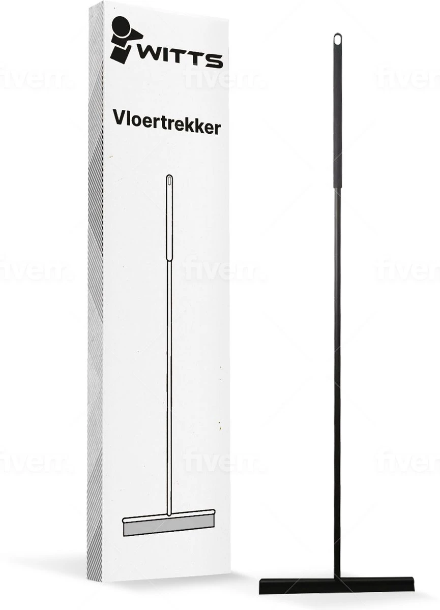 WITTS Luxe Vloerwisser - RVS - Vloertrekker - Vloertrekker Met Steel - Vloerwisser Badkamer 3 WITTS Luxe Vloerwisser - RVS - Vloertrekker - Vloertrekker Met Steel - Vloerwisser Badkamer