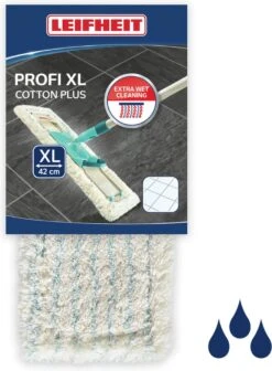 Leifheit Profi Overtrek Vloerwisser Xl - 42 Cm Gevouwen Cotton Plus -Bol. 882x1200