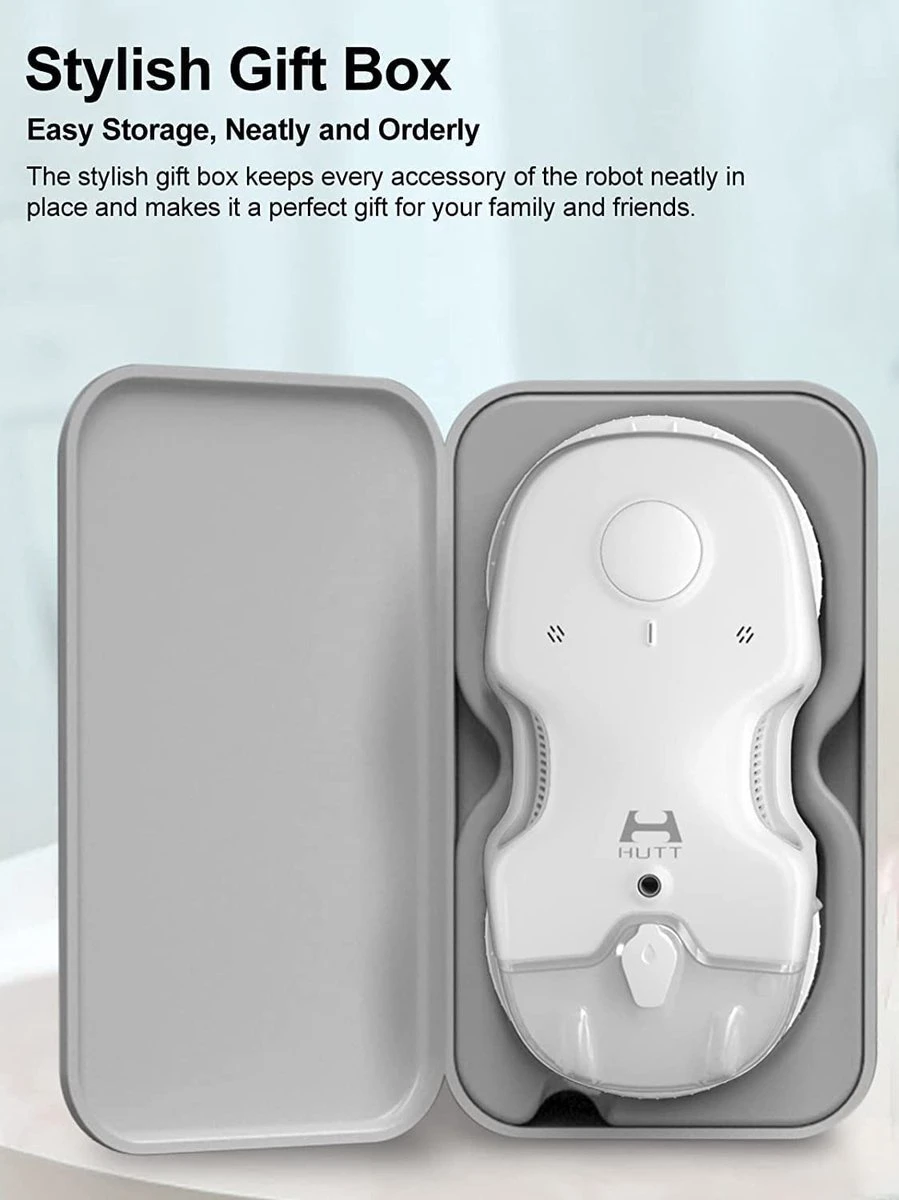 Hutt C6 Robot Ramen Reiniger Met Afstandsbediening - Ramen Wassen - Automatisch - Afstandsbediening - Anti Val - Wit 8 Hutt C6 Robot Ramen Reiniger Met Afstandsbediening - Ramen Wassen - Automatisch - Afstandsbediening - Anti Val - Wit - Afbeelding 6