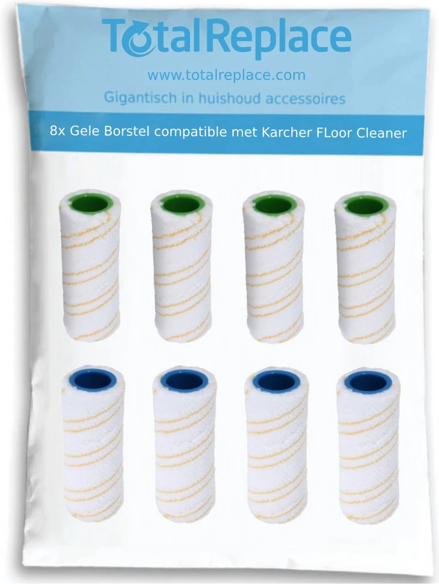 8x Roller Geel Compatible Met Karcher Floor Cleaner FC3 FC5 FC7 Cordless - Premium 20550060 2.055-006.0 Rollerset Vloerborstel Borstel Vervanging Onderdeel Set 6 8x Roller Geel Compatible Met Karcher Floor Cleaner FC3 FC5 FC7 Cordless - Premium 20550060 2.055-006.0 Rollerset Vloerborstel Borstel Vervanging Onderdeel Set - Afbeelding 4