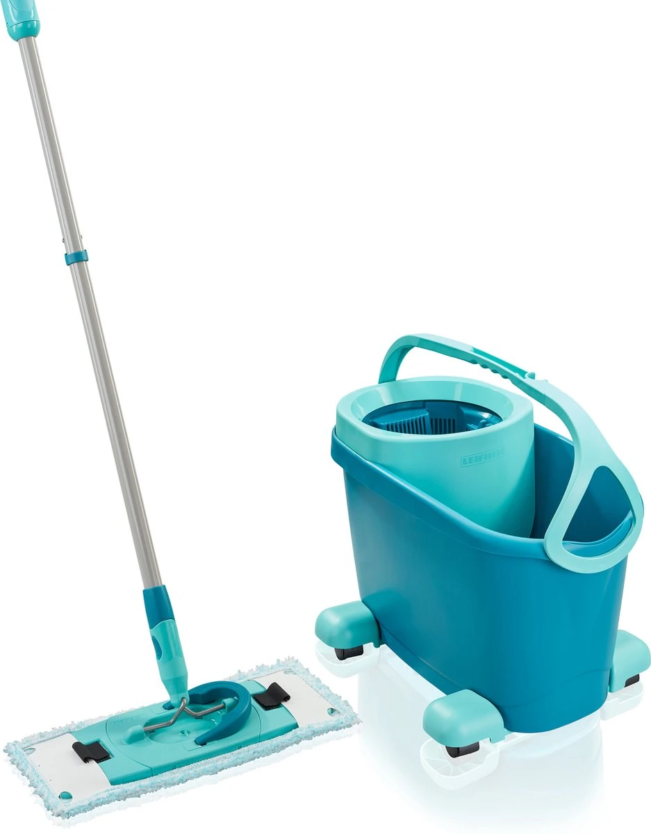 Leifheit Clean Twist M Vloerwisser Ergo Mobiel - Dweil Set Compleet Systeem Met Wieltjes - 33 Cm - 6 Liter 3 Leifheit Clean Twist M Vloerwisser Ergo Mobiel - Dweil Set Compleet Systeem Met Wieltjes - 33 Cm - 6 Liter