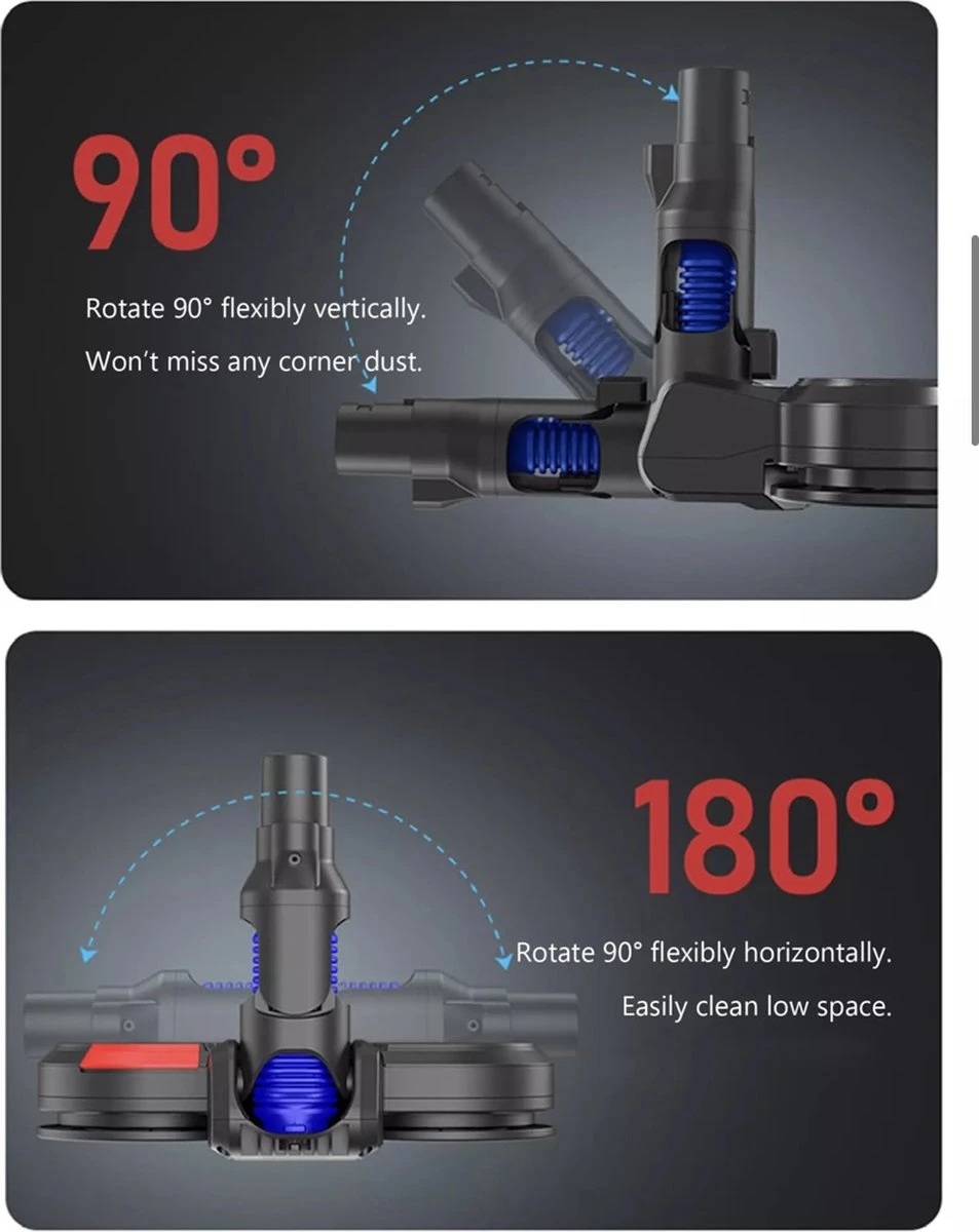 -Nieuw Model- Elektrische Mop Dweil Voor Dyson Steelstofzuiger - Led Licht- Spray Functie- Dweilsysteem Voor V7 / V8 / V10 / V11 Series - Vloerwisser - Vloermop 9 -Nieuw Model- Elektrische Mop Dweil Voor Dyson Steelstofzuiger - Led Licht- Spray Functie- Dweilsysteem Voor V7 / V8 / V10 / V11 Series - Vloerwisser - Vloermop - Afbeelding 7