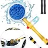 JUST23 Telescopische Autowasborstel – Schrobber Met Steel – Velgenborstel - Autowasset Met Zeep - Roterende Schoonmaakborstel - Multifunctionele Wasborstel -Bol. 967x1200 2