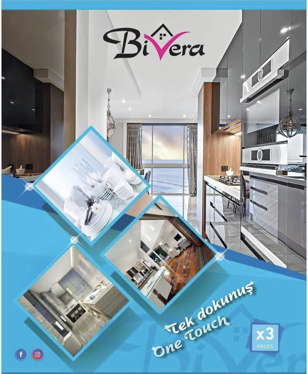 Bivera - Schoonmaakdoeken - Microvezeldoekjes - Microvezeldoeken - Vlekvrij - 3 Stuks 5 Bivera - Schoonmaakdoeken - Microvezeldoekjes - Microvezeldoeken - Vlekvrij - 3 Stuks - Afbeelding 3