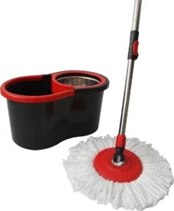 Draaimop-Dweilset-wringmop-cleaning-Schoonmaken-mop-Cleaning Set-Spinning Mop